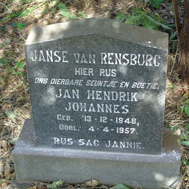 RENSBURG Jan Hendrik Johannes, Janse van 1948-1957