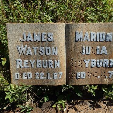 REYBURN James Watson -1967 &amp; Marion Ju?ia -197?