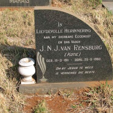 RENSBURG J.N., J. van 1911-1960