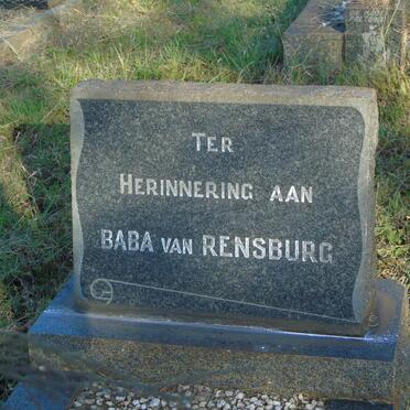 RENSBURG, van 