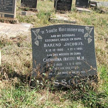 ROSSOUW Barend Jacobus 1900-1961 &amp; Catharina M.H. 1905-1995