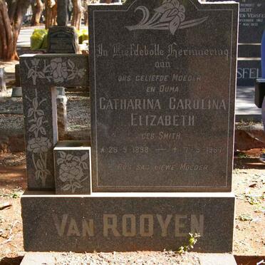 ROOYEN Catharina Carolina Elizabeth, van nee SMITH 1898-1967