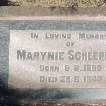 SCHEEPERS Marynie 1899-1940