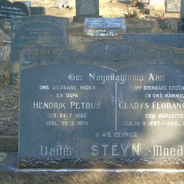 STEYN Hendrik Petrus 1895-1979 & Gladys Florance May MARGETTS 1897-1960