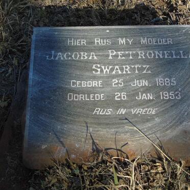 SWARTZ Jacoba Petronella 1885-1953