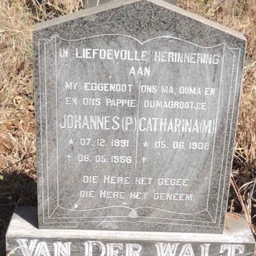 WALT Johannes, van der 1891-1956 & Catharina 1908- 