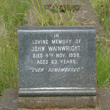 WAINWRIGHT John -1938