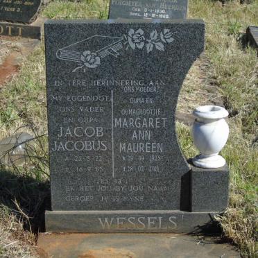WESSELS Jacob Jacobus 1922-1985 &amp; Margaret Ann Maureen 1925-2011