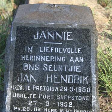 WET Jan Hendrik, de 1950-1952