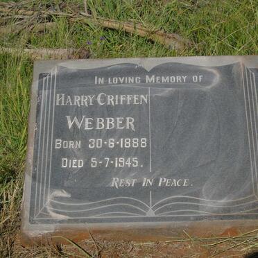 WEBBER Harry Griffen 1888-1945