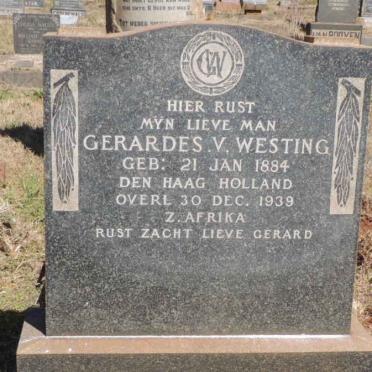 WESTING Gerardes V. 1884-1939