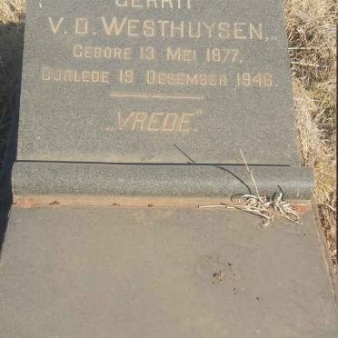 WESTHUYSEN Gerrit, v.d. 1877-1946