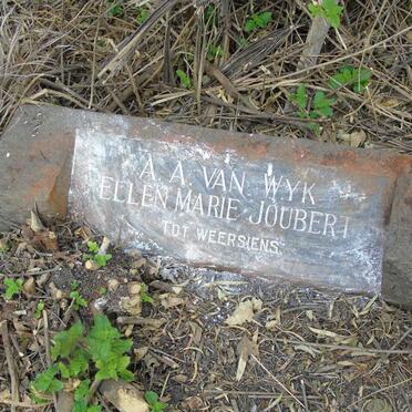 WYK A.A., van :: JOUBERT Ellen Marie 