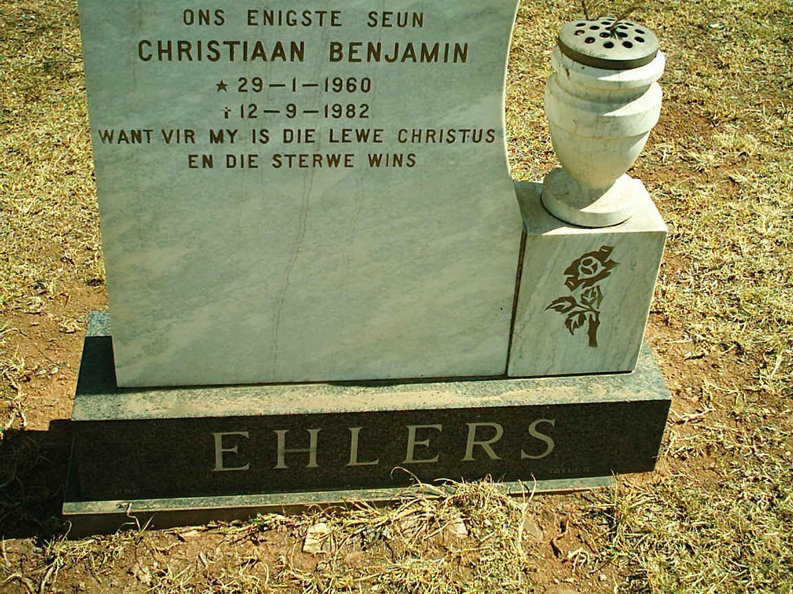 EHLERS Christiaan Benjamin 1960-1982