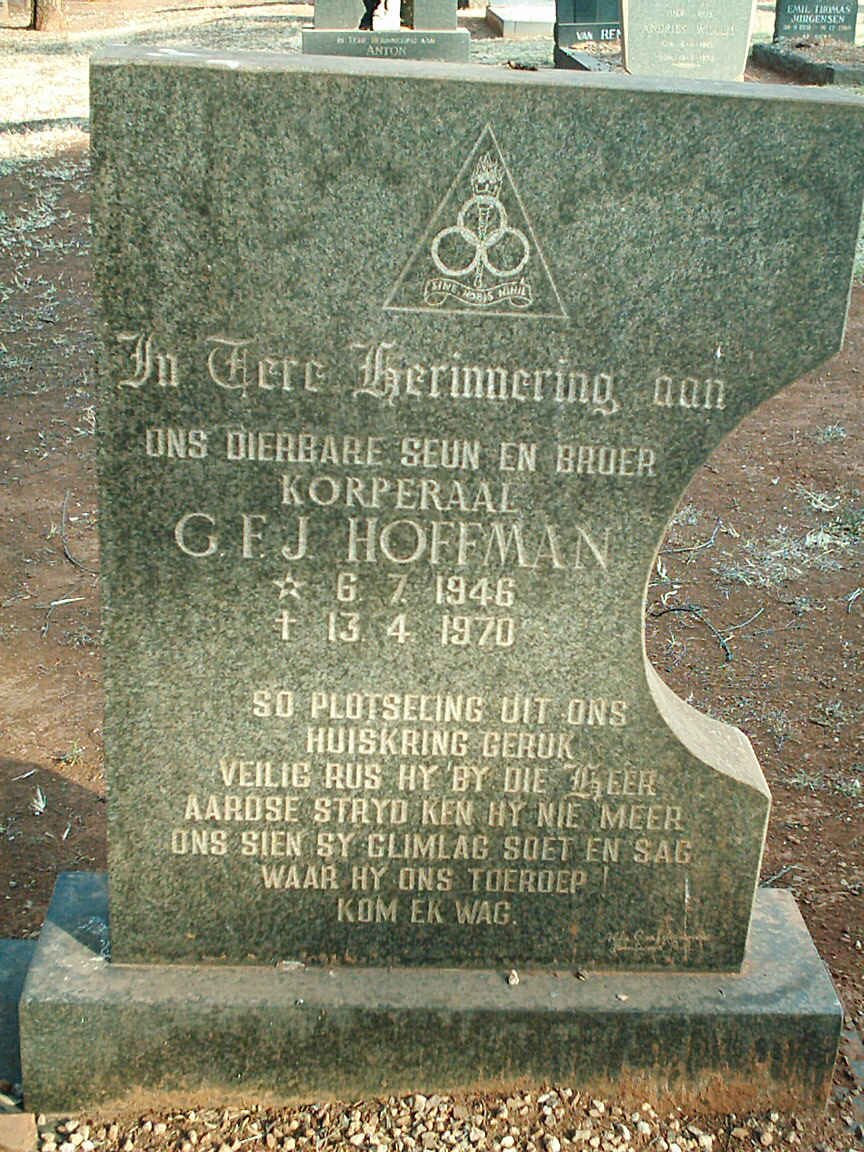 HOFFMAN C.F.J. 1946-1970