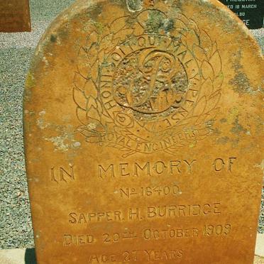 BURRIDGE H. -1909