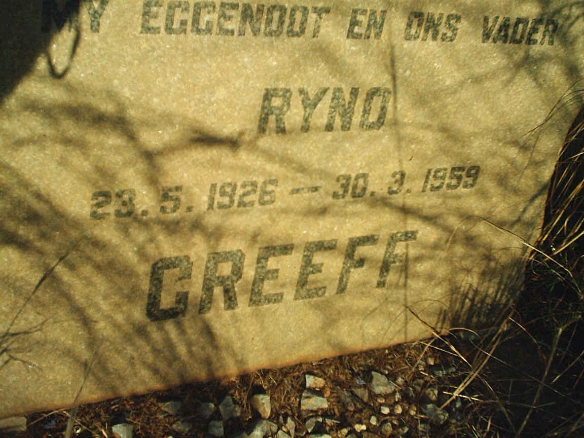 GREEFF Ryno 1926-1959