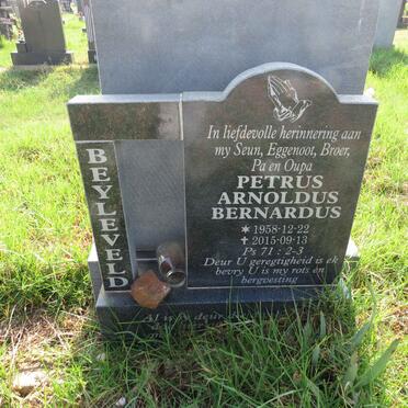 BEYLEVELD Petrus Arnoldus Bernardus 1958-2015