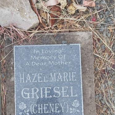 CHENEY Maria Elizabeth nee JOUBERT 1916-1971 :: GRIESEL Hazel Marie nee CHENEY 1938-2017 _2