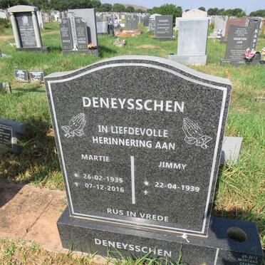 DENEYSSCHEN Jimmy 1939- & Martie 1935-2016