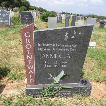 GROENEWALD Jannie C.A. 1966-2018