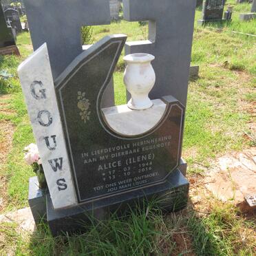 GOUWS Alice 1944-2016