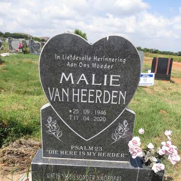 HEERDEN Malie, van 1946-2020