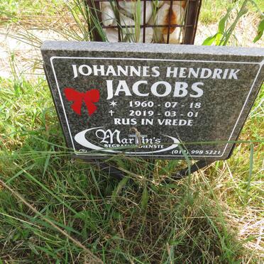JACOBS Johannes Hendrik 1960-2019