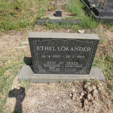 LOKANDER Ethel 1900-1984 :: LOKANDER Otto Gust 1930-2013 :: LOKANDER Daniel Andrew 1932-2021