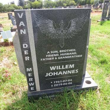 MERWE Willem Johannes, van der 1961-2019
