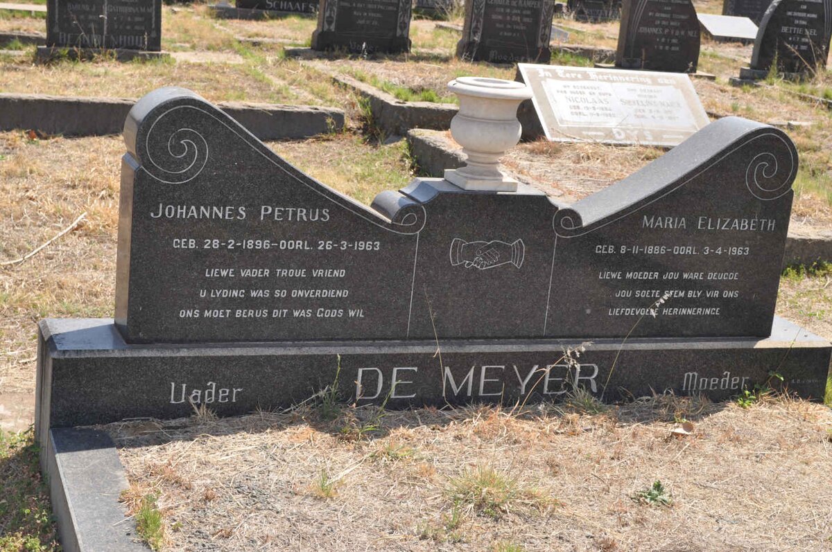 MEYER Johannes Petrus, de 1896-1963 &amp; Maria Elizabeth 1886-1963