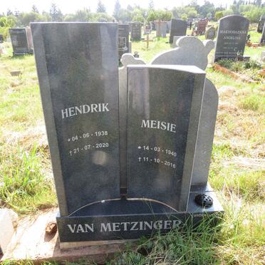 METZINGER Hendrik, van 1938-2020 & Meisie 1940-2016