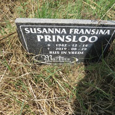 PRINSLOO Susanna Fransina 1942-2019