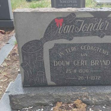 TONDER Douw Gert Brandt, van 1930-1972