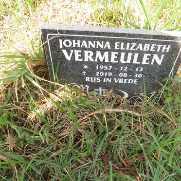 VERMEULEN Johanna Elizabeth 1957-2019