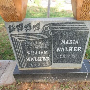 WALKER William 1940-2014 & Maria 1954-2016
