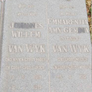 WYK Johannes Willem, van 1909-1973 & Emmarentia Amy Gemma STUART 1910- 