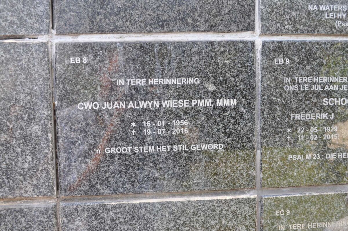 WIESE Juan Alwyn 1956-2016