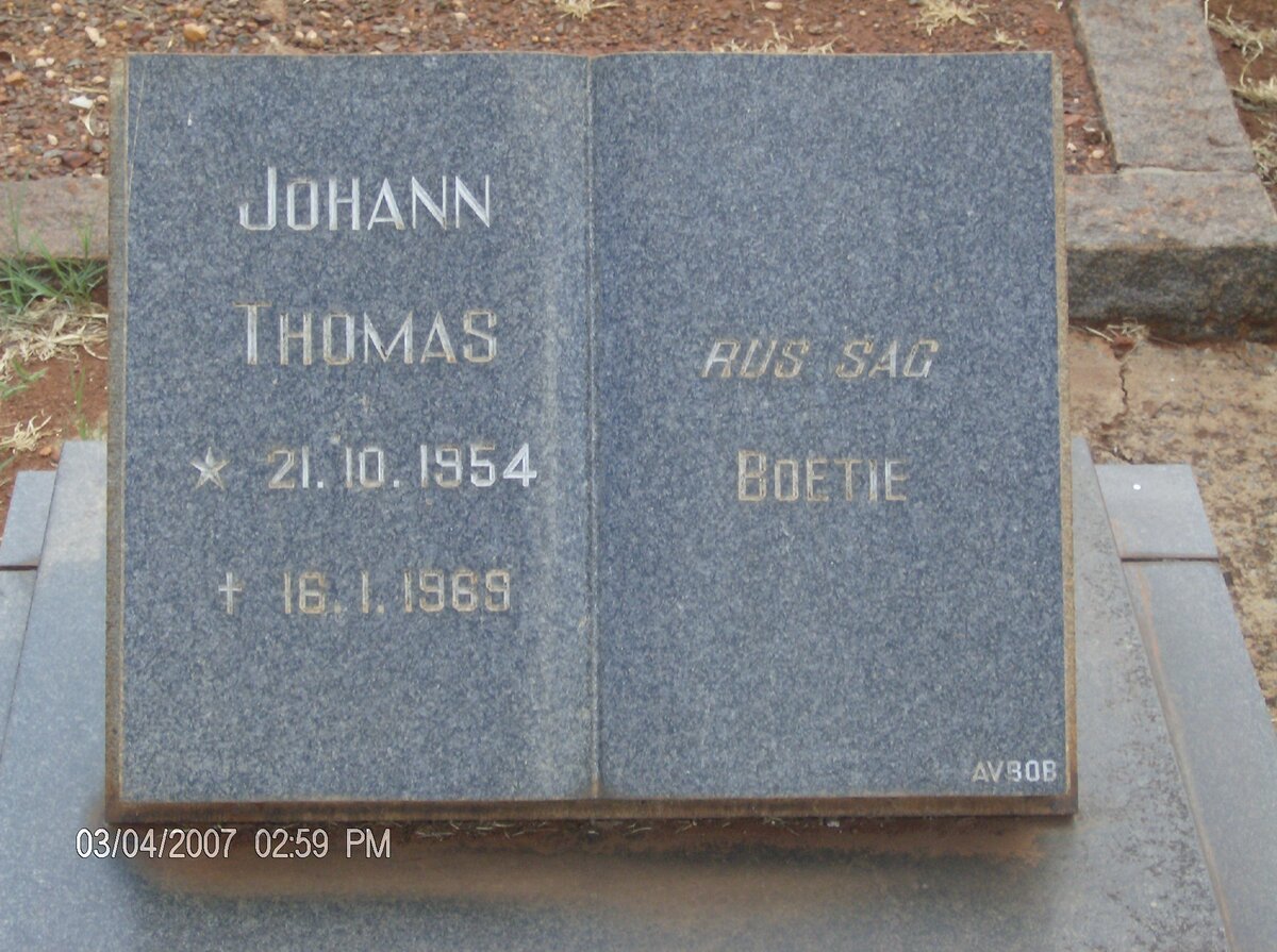 ? Johann Thomas 1954-1969