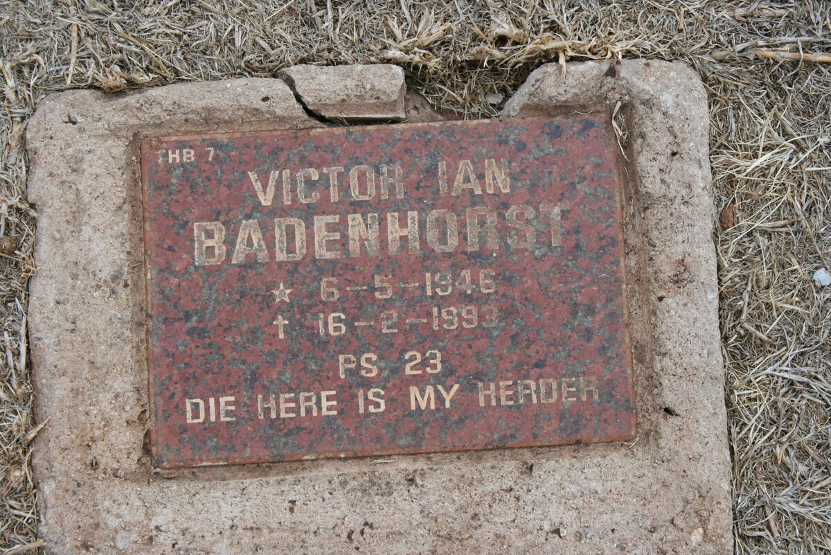 BADENHORST Victor Ian 1946-1993