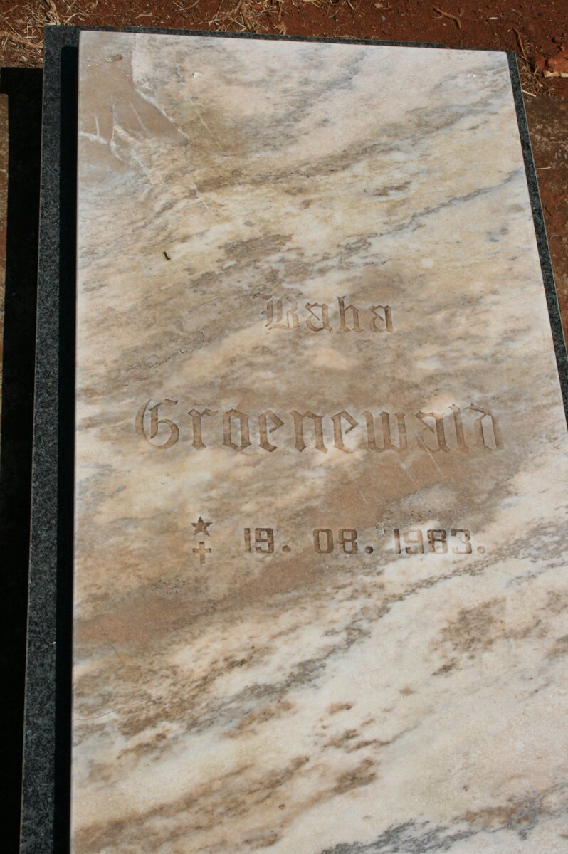 GROENEWALD Raha 1983-1983