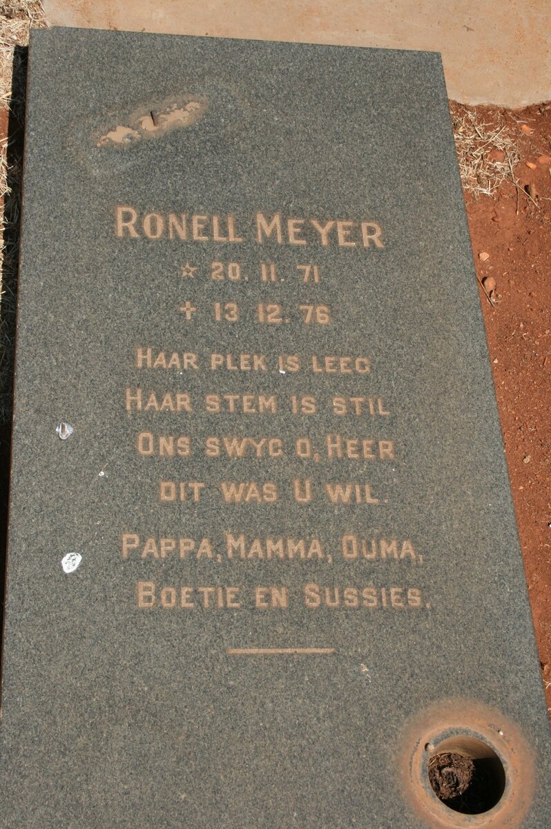 MEYER Ronell 1971-1976