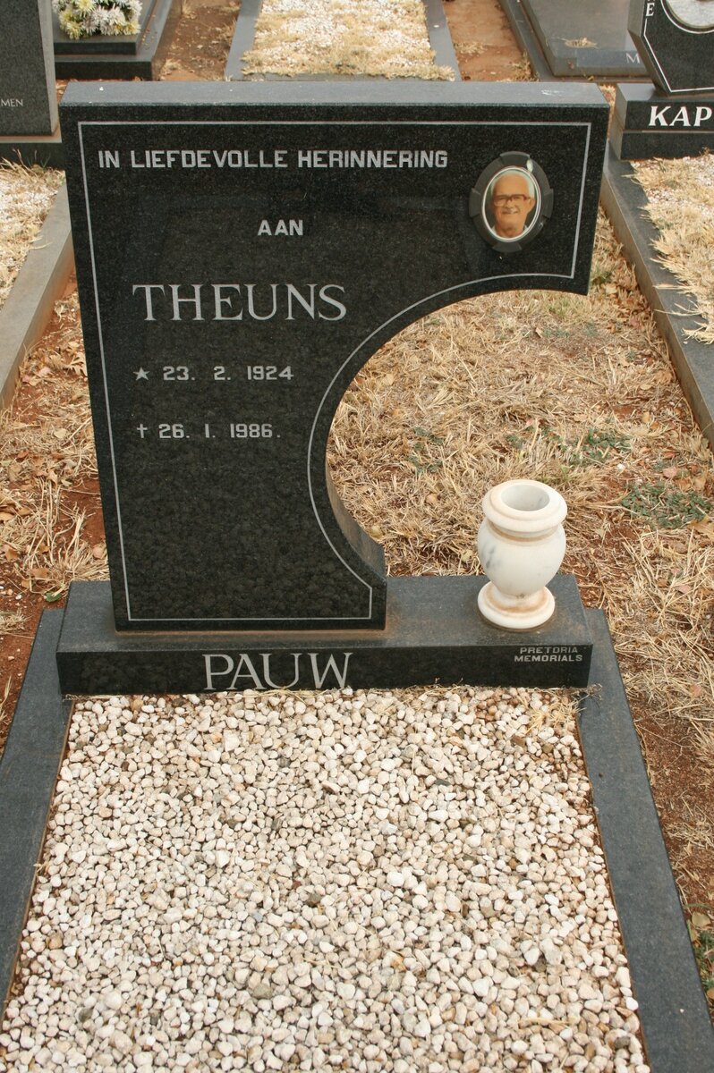 PAUW Theunis 1924-1986