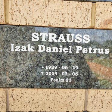 STRAUSS Izak Daniel Petrus 1929-2019