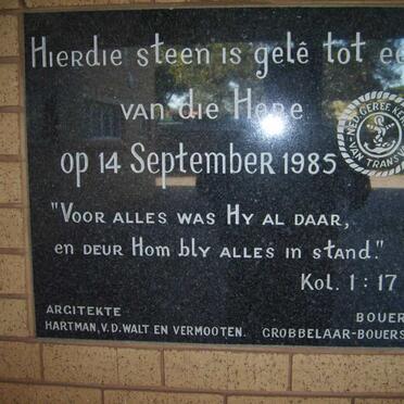 7. Memorial Plaque