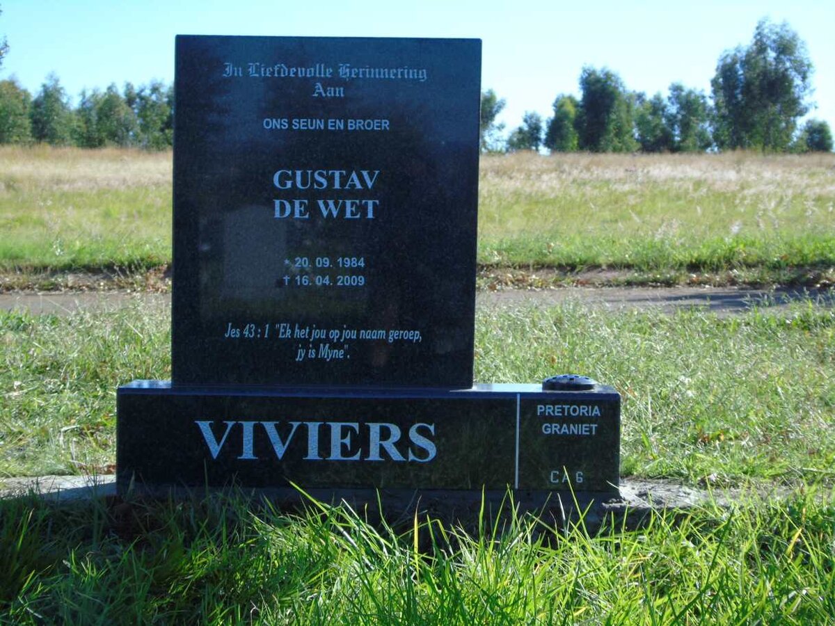 VIVIERS Gustav De Wet 1984-2009