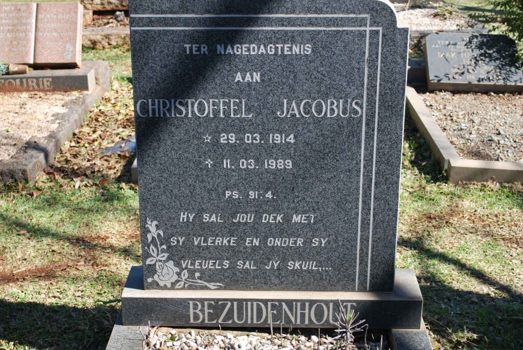BEZUIDENHOUT Christoffel Jacobus 1914-1989