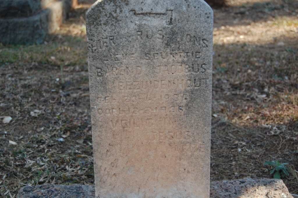 BEZUIDENHOUT Barend Jacobus 1934-1934