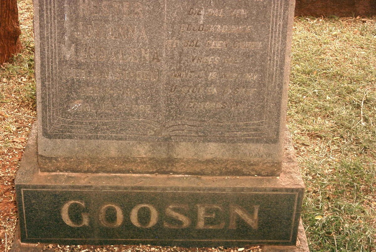 GOOSEN Magdalena nee VAN HEERDEN ?-?