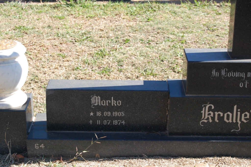 KRALJEVICH Marko 1905-1974